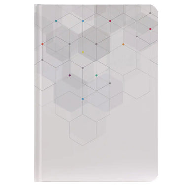 BV475-4 Blue Dotted Notebook Hexagonal